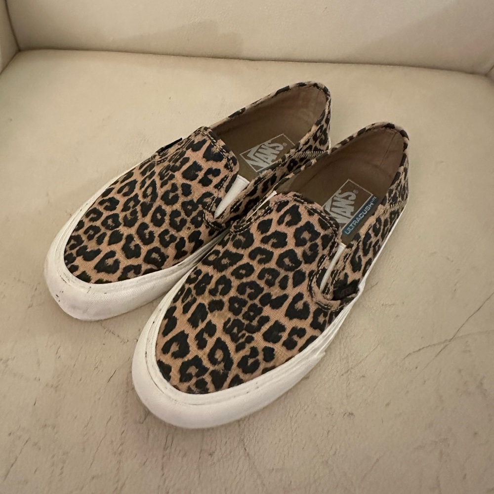 Vans Animal Print Slip-On Shoes